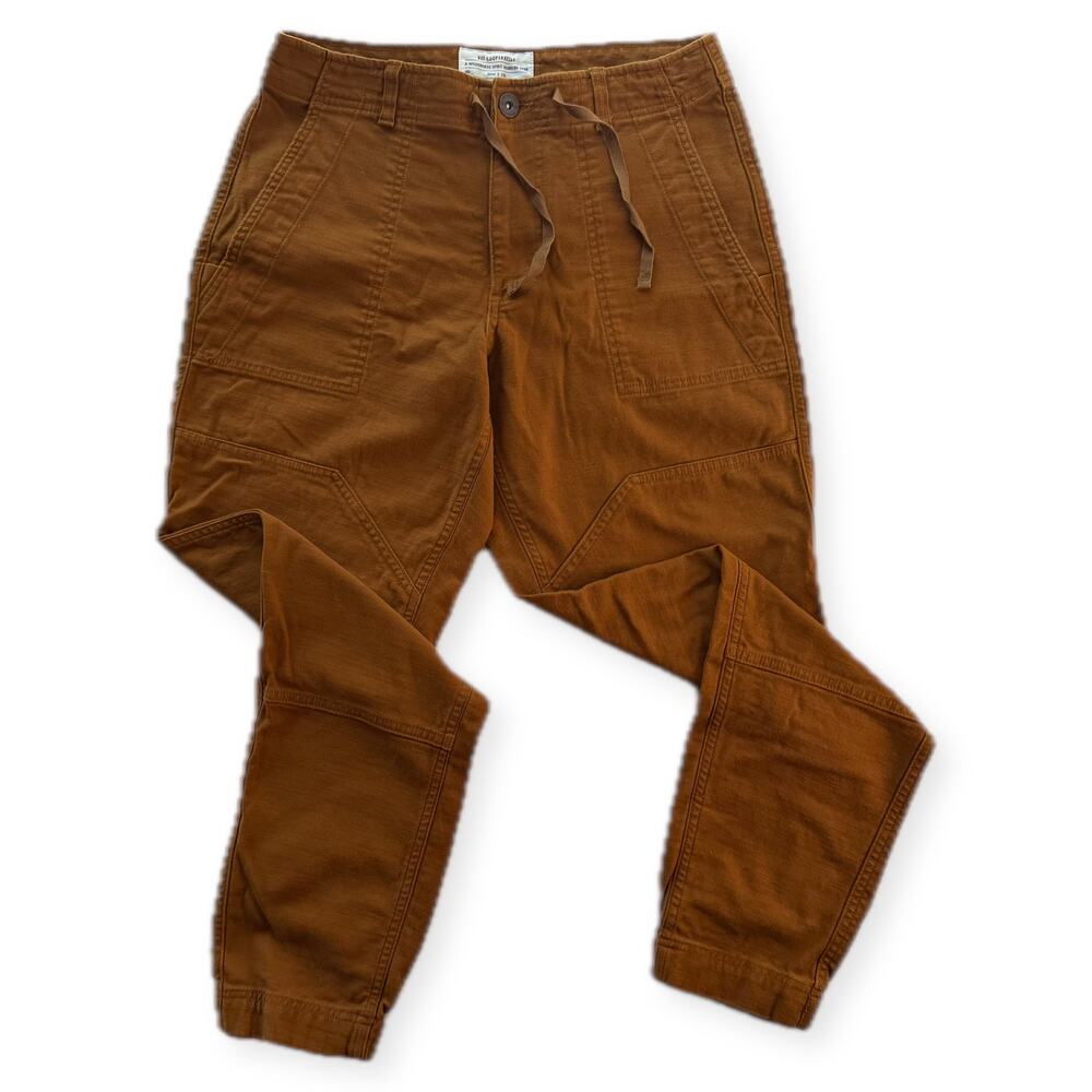 REI Co-op Tapered Utility Pants Rust Brown Drawstring Hem Size 30W x 32L